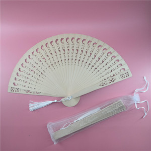 Pendente de Ventilador de Madeira Schima Superba Feito à Mão, Melhor Vendedor, Bolsa de Gaze para Casamento - Product Image 2