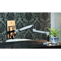 Support de moniteur de bureau en aluminium XSJ8012C à fixation par pince, bras à ressort mécanique, levage libre, mouvement complet, support TV, capacité de charge 10 kg