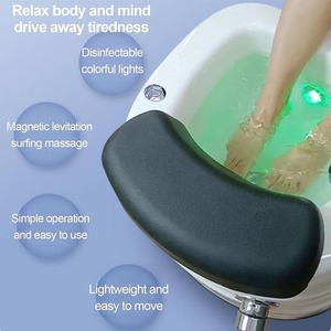 <span class=keywords><strong>Bassin</strong></span> de pédicure portable avec lumière LED, bain massant avec chaleur et jets - Product Image 5