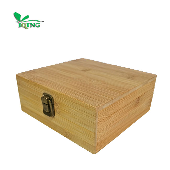 Лидер продаж Amazon, многофункциональная деревянная квадратная коробка для сигарет с крышкой и ретро-замком
