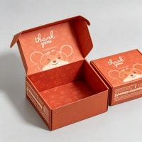 Boîte d'expédition en kraft personnalisée, boîte en carton couleur pour vêtements, petite boîte d'expédition en carton pour colis, emballage pour petites entreprises