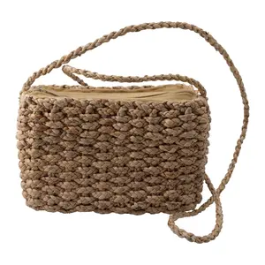 Hot Seller Water Hyacinth Lady Bag From Chiang Mai Thailand Natural Color Small Size Bag Light Weight Eco Friendly Classic Style