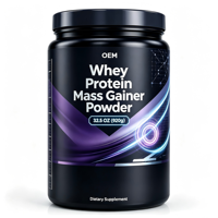Bubuk Penambah Berat Badan Whey Protein dengan Whey Protein, Maltodekstrin, dan Kreatin untuk Peningkatan Massa Otot & Pendukung Nafsu Makan Nutrisi Olahraga