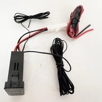Pantalla de Temperatura Interna y Externa del Automóvil, Temperatura en Grados Fahrenheit, Sensores de Temperatura Duales para Toyota (Tipo A)
