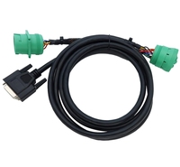 Cable Divisor en Y DB15 a Tipo 2 Verde J1939 Macho y Hembra, Cable de Extensión Divisor en Y para Bus CAN, para Dispositivos ELD de Camiones Pesados