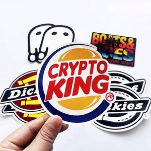 Outdoor Sunscreen Pvc Cartoon <b>Waterproof</b> Logo Printing Holographic Vinyl Custom Die-Cutting Sticker Paper - Product Image 1