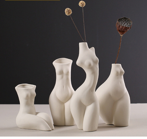 Vases décoratifs pour la maison, corps de femme <span class=keywords><strong>sexy</strong></span>, mariage, vases à fleurs en céramique pour fleurs d'intérieur, pots en porcelaine blanche, pots de plantes - Product Image 3
