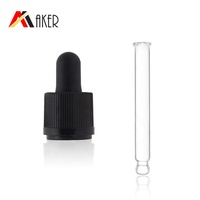 Bouchon compte-gouttes en plastique PP anti-fuite de 18 mm pour bouteilles de liquides industriels vides