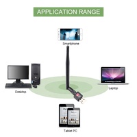 5dB USB WiFI antena Android PC ordenador Usb Dongle 7601 8188 red Usb inalámbrico Wifi adaptador receptor tarjeta Dongle
