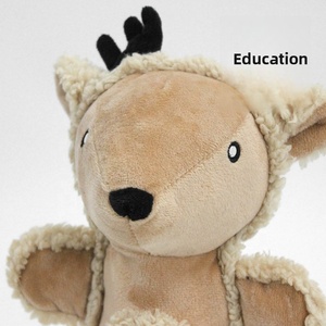 Jouet interactif en peluche sonore pour chiens et chats, soulage l'ennui, le stress et la colère, nettoie les dents, poupée renne - Product Image 3
