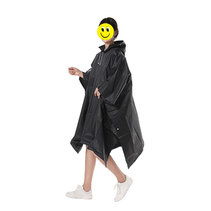 2023 vendita calda EVA Friendly adulto con cappuccio spesso Eco Friendly riutilizzabile bicicletta pioggia Poncho cappotto per donna uomo - Product Image 3