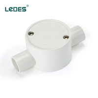 Boîte de jonction ignifuge V0 de haute qualité, étanche et thermorétractable, 20 mm 25 mm, faible émission de fumée, sans halogène, raccord de conduit en PVC