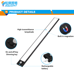 Cảm Biến Chuyển Động Ánh Sáng Tủ USB Có Thể Sạc Lại Tủ Quần Áo Ánh Sáng Nhà Giường LED Dưới Tủ Dải Ánh Sáng Đèn Cho Nhà Bếp - Product Image 2