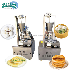 Máquina Semiautomática Comercial ZELING para Hacer Bollos al Vapor (Baozi, Momo, Siopao) <span class=keywords><strong>de</strong></span> Acero Inoxidable <span class=keywords><strong>de</strong></span> Grado Alimenticio con Motor Antioxidante - Product Image 1