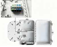 Kotak Distribusi Serat Optik FTTH 4-Core, Kotak Terminal Serat Optik 1*4 Splitter/Adapter