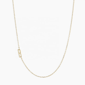 Nuova Collana con Lettere Iniziali Stratificate in Acciaio Inox, Placcata Oro 18k, Gioiello Minimalista per Donne - Product Image 3