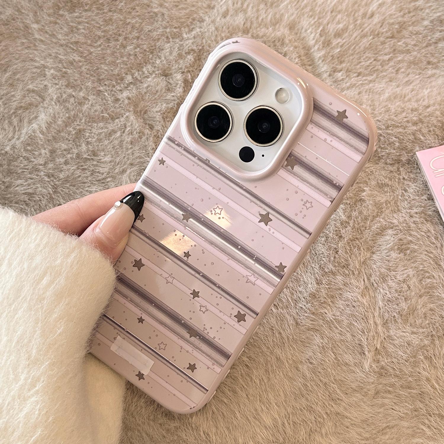 Blackberry Purple Purple Gray Striped Star