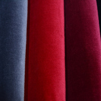 Tissu de canapé ignifuge en velours coupé, tissu de rideau en coton pur épaissi teint et enduit pour textiles de maison.