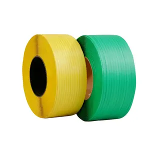 Yongsheng Manufactured White PP Strap Roll 12mm Plastic Strapping Band for Machine Packing