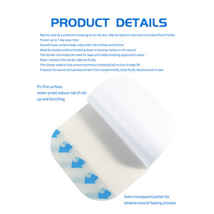 Apósito estéril absorbente ultrafino de hidrocoloide para cubrir heridas, personalizado de fábrica profesional - Product Image 6