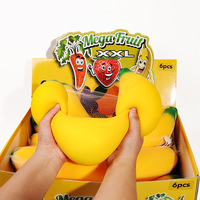 Jouet sensoriel anti-stress en caoutchouc thermoplastique réaliste en forme de banane géante Big Mac