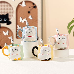 Taza de Cerámica con Diseño de Gato, Taza de Café con Dibujos Animados de Animales, Taza de Cerámica para Amantes de los Gatos - Product Image 5