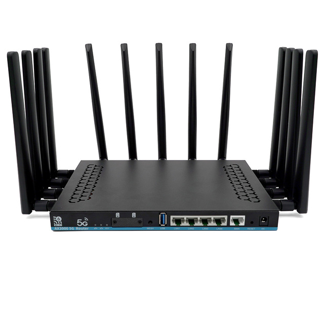 C7530-K CPE WiFi AX3000 Enterprise Firewall Dual Band 2.4G 5G 3000Mbps Hotspot Router with 13 Antennas and WDS/WPS Support