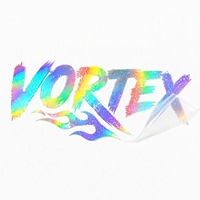 Autocollant de réservoir de moto holographique VORTEX Flame personnalisé : autocollant de réservoir de carburant en vinyle de taille et couleur personnalisées, graphiques imprimés OEM