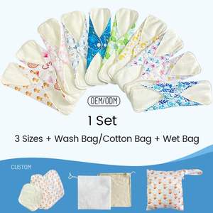 Impermeável reutilizável mulher lavável sanidade guardanapo almofadas - Product Image 2