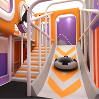 Aire de jeux intérieure pour enfants Luckyplay, design créatif et amusant, thème mignon, utilisation commerciale sûre et sécurisée, équipement de jeu pour glisser et grimper