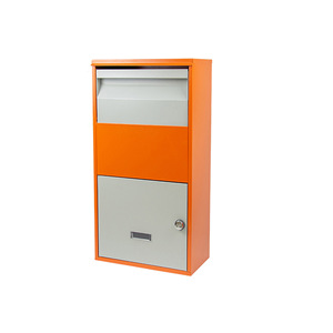 Metal post box mailbox wall mounted outdoor mail letter box residential Locking Mailbox parcel box