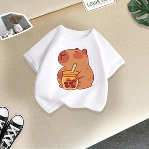 คอลเลคชั่นฤดูร้อน2025ชุดเสื้อผ้า2ชิ้นผ้าฝ้าย100% ลำลองน่ารักแขนสั้นสำหรับเด็กผู้ชายเด็กผู้หญิงการ์ตูน - Product Image 6
