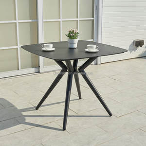 Ristorante commerciale mobili <span class=keywords><strong>quadrato</strong></span> in alluminio <span class=keywords><strong>tavolo</strong></span> <span class=keywords><strong>esterno</strong></span> per sala <span class=keywords><strong>da</strong></span> pranzo - Product Image 1