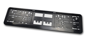 กรอบป้ายทะเบียนพลาสติกมาตรฐานยุโรปขายดี, กรอบป้ายทะเบียนรถยนต์ - Product Image 5