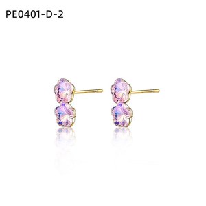 ต่างหูแฟชั่นแบบติดหู รุ่น PE0401 สำหรับผู้หญิง เครื่องประดับคุณภาพสูง - Product Image 3