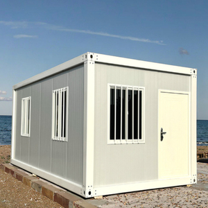 Maison conteneur modulaire amovible en acier de 20 pieds de style méditerranéen, bureau mobile, salon, chambre à coucher, sandwich respirant - Product Image 2