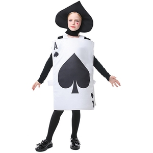 Disfraces de Halloween Alice Fantasy puesta en escena Unisex padre-hijo Poker naipes <span class=keywords><strong>Ace</strong></span> of Spades disfraz para niños adultos - Product Image 1