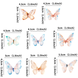 Papillons décoratifs de mariage, 60 pièces, ensemble de papillons en papier de riz <span class=keywords><strong>comestible</strong></span> pour la décoration de pâtisserie pour un joyeux anniversaire - Product Image 4