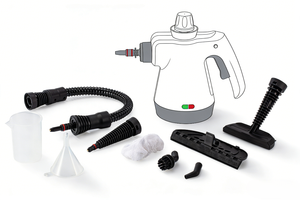 Nettoyeur vapeur multi-surfaces portable APRIL 110V/220V, 9 accessoires, nettoyeur vapeur multi-usages pour l'extérieur, pression de vapeur de 3 bars - Product Image 2