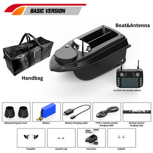 Bateau télécommandé de pêche V030 12V 20A haute vitesse 800m avec sondeur GPS, catamaran, charge utile 3KG, 180 points, pour la pêche - Product Image 6