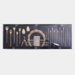 23 mảnh pha lê Bột trang điểm bàn chải thiết lập Kim Cương Headband lông mi Curler đa mục đích mặt công cụ trang điểm hộp Quà tặng bàn chải trang điểm - Product Image 4