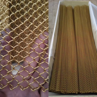 Cortina de Malla Metálica de Aluminio, Decorativa, de Alambre en Espiral, para Techos y Biombos Interiores
