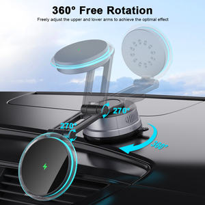 Neuer 15W Magnetischer Kabelloser Ladehalter fürs Auto mit Starker Vakuum-Saugkraft 360° °   Vollständige Winkelrotation für Auto-Armaturenbrett und Windschutzscheibe - Product Image 5