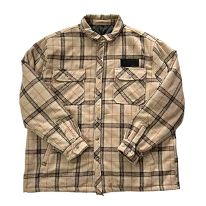 Người Đàn Ông Của Lần Lượt Xuống Cổ Áo Mùa Đông Phía Trước Logo Thoáng Khí & Windproof Sherpa Lót Nặng Flannel Áo Sơ Mi Áo Khoác - Product Image 2