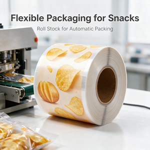 Custom Printed Food Packaging Roll Film Laminated Plastic Film Heat Sealable Moisture Proof for Snack <b>Wrap</b> - Product Image 4