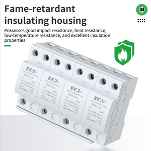 Eleats 40kA ป้องกันฟ้าผ่า IP20อุตสาหกรรมวัสดุพลาสติก1ขั้ว T1 SPD 1000V <span class=keywords><strong>DC</strong></span> PV - Product Image 2
