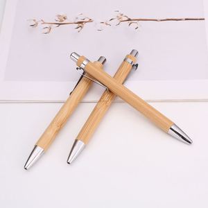 Offre Spéciale – Stylo Bille Personnalisé en Bambou Écologique pour Hôtels, Corps en Bois et Pointe Métallique 1,0 mm – Cadeau Nouveauté - Product Image 4