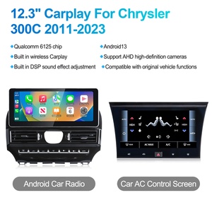 Système multimédia automobile Android Navihua 12,3'' pour Chrysler 300C 2011 - 2023 avec GPS et panneau de climatisation - Product Image 1