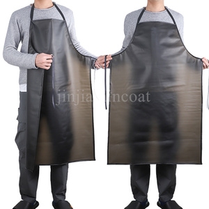 Aceite antiincrustante para adultos, resistente a productos químicos, matadero, agricultura, a prueba de agua, peluquero LARGO DE PVC, limpiador de lavado de coches, delantal para trabajadores - Product Image 2