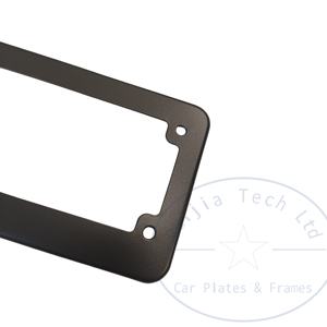 Portaplacas de Motocicleta Negro Personalizado, Cubierta de Placa de Licencia de Plástico en Blanco, Marcos de Placa de Licencia de Metal de Tamaño Pequeño - Product Image 3